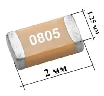 Конденсатор Mc (керамічний) SMD 0805 820 пФ X7R 10%