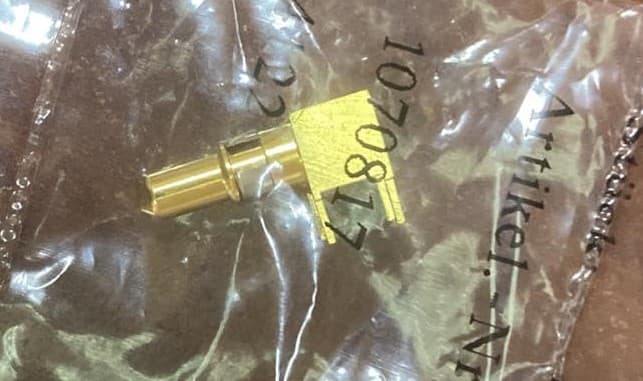 DIN41612 вилка 10А 1-pin Harting