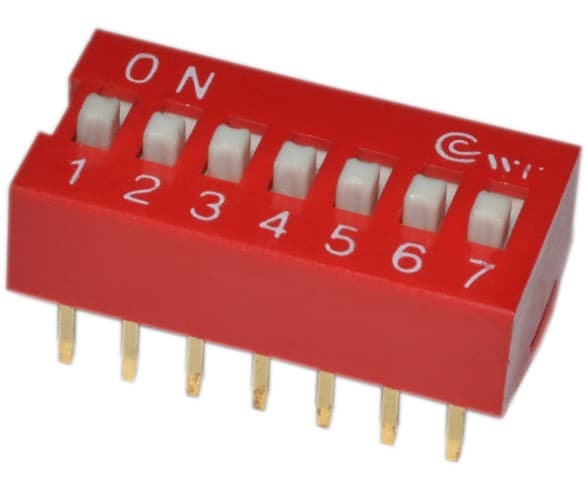 Перемикач 7 DIP-switch