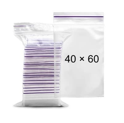 Пакет 40х60мм (100шт) zip-lock