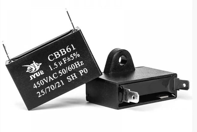 Конденсатор CBB61 12мкФ 630В 50Гц 57x32x44